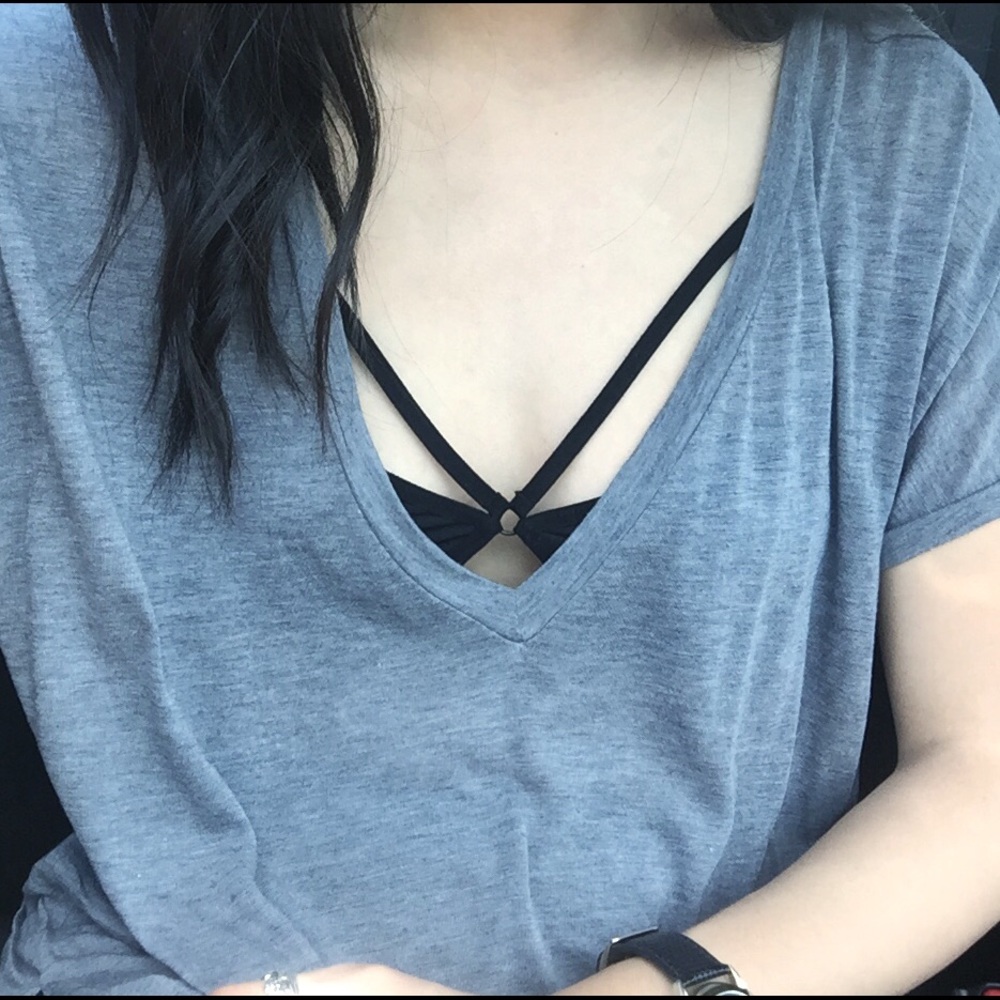 Brandy Melville Oversized V-neck Tee